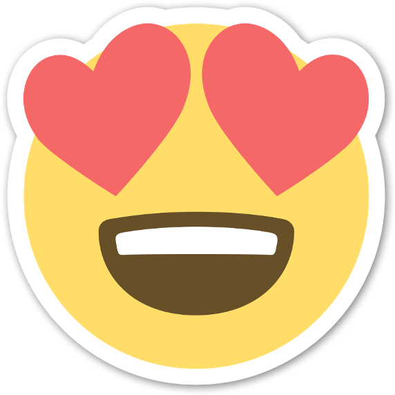 Iphone Emoji Sticker Clip Art - Eye Heart Emoji Png (600x600)