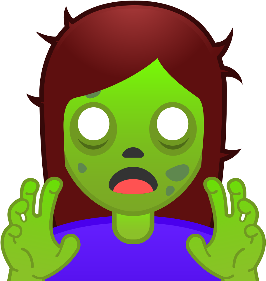 Woman Zombie Icon - 60 New Emoji Android O (1024x1024)