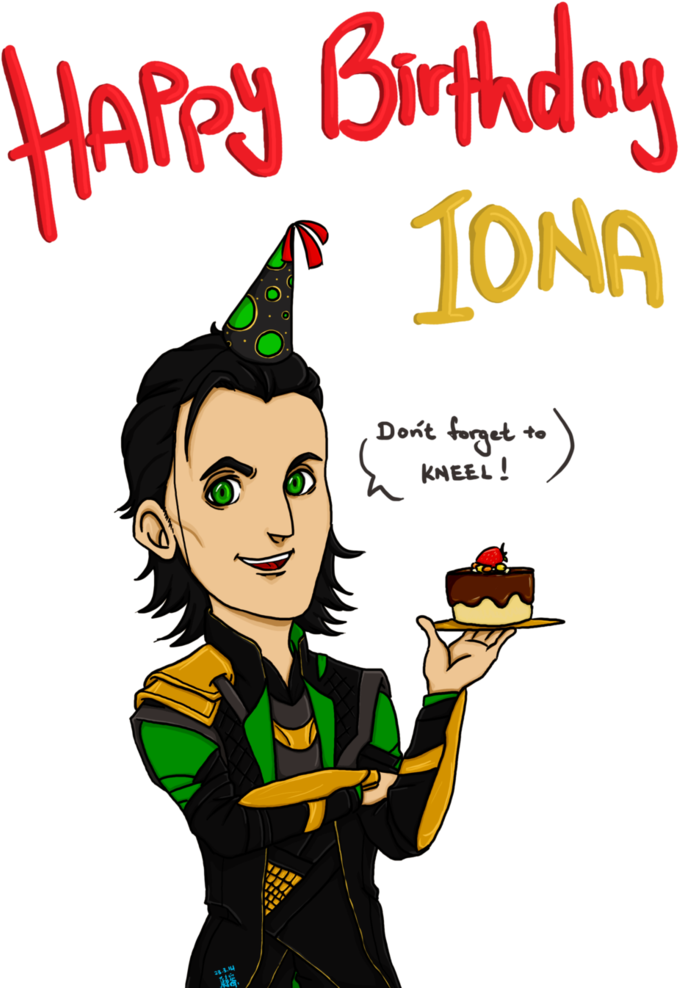 Happy Birthday, Iona By Shanicetjn - Cartoon (752x1063)