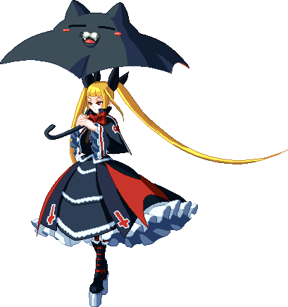 Picture - Blazblue Rachel Alucard Gif (409x435)