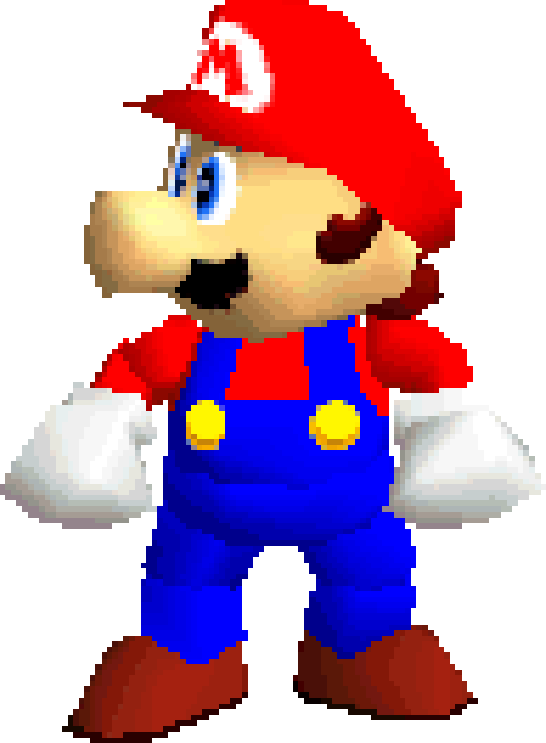 Picture - Super Mario 64 Mario Sprites (500x680)