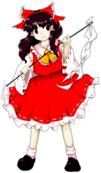 Picture - Reimu Hakurei Official Art (200x400)