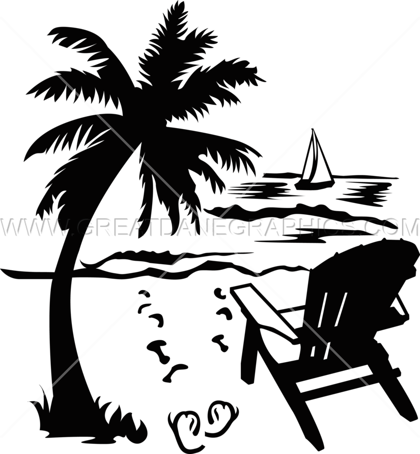28 Collection Of Beach Chair Clipart Black And White - Drawing Of A Beach Chair (825x890)