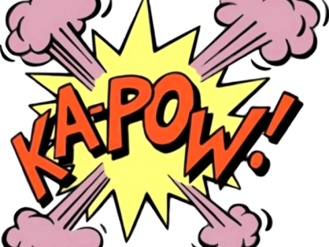 Batman Pow Font - Pop Art Comics Png (640x480)