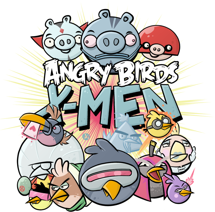 Angry Birds X Men - Angry Birds X Men (894x894)