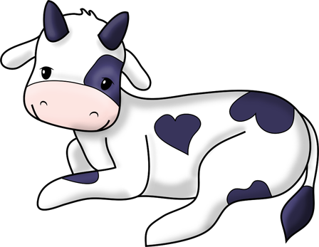 Vanilla Milky Moo Cow Lying - Vanilla Milky Moo Cow Lying (448x347)