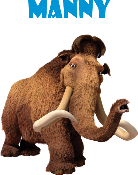 Es El Marido De Ellie Y El Padre De Melocotón , A Su - Ice Age, Continental Drift: Manny's Big Adventure (450x573)