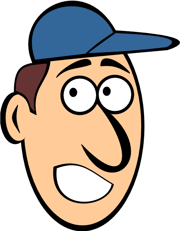 Cartoon Man With Cap (629x804)