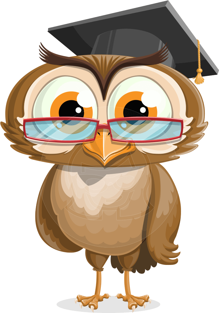 Owlsen Academic - A - Grad Owl Transparent Background (957x1060)