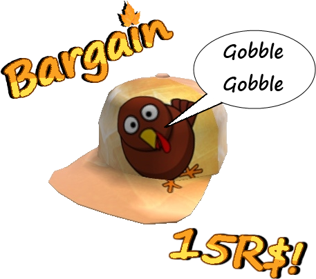 The Thanksgiving Turkey Cap Features A Simple But Effective - Cartoon (479x440)