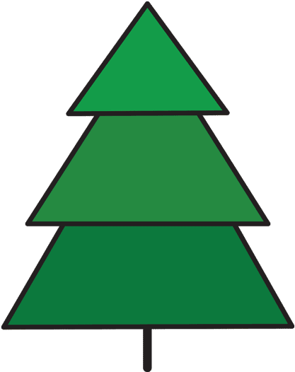Tree-lights - Christmas Tree Silhouette Clip Art (600x600)