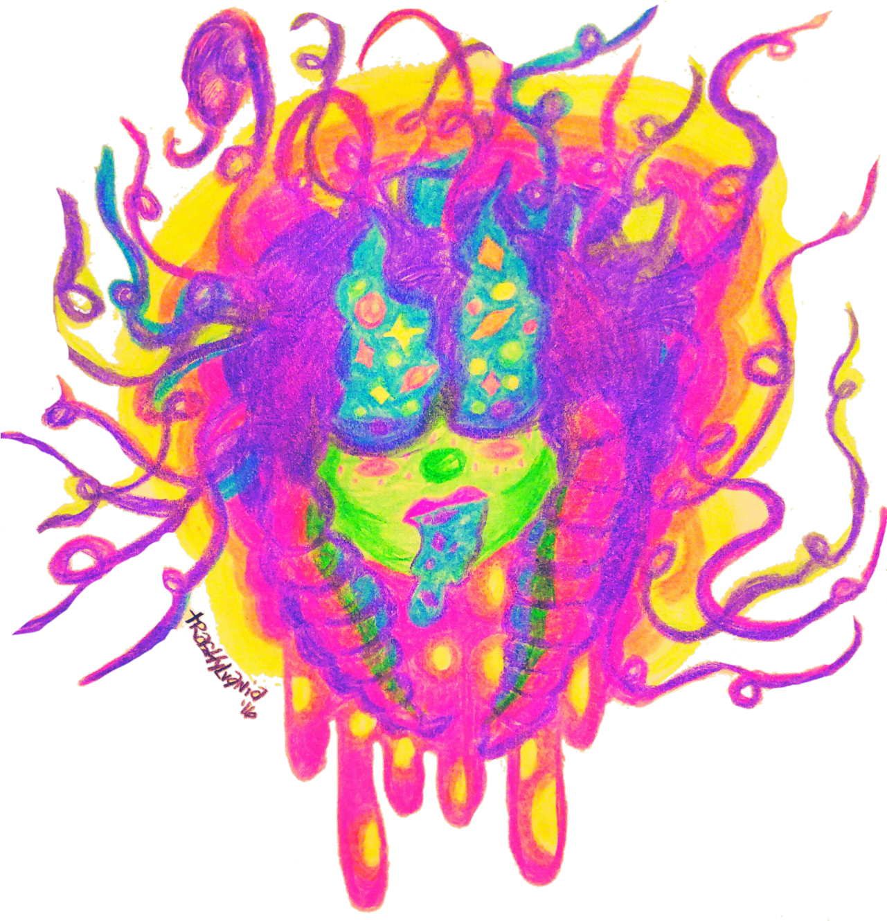 Affordable My Art Rainbow Aesthetic Rainbow Art Psychedelic - Illustration (1280x1347)