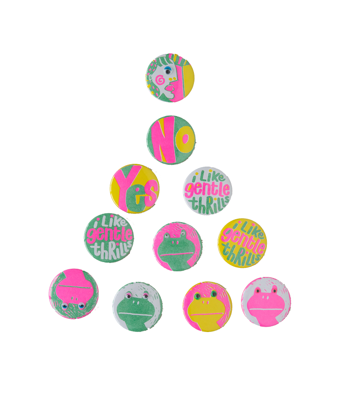 Psychedelic Risograph Button Psychedelic Risograph - Risograph (714x1000)