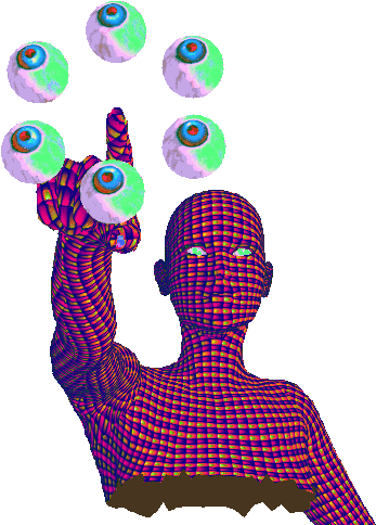 Psychedelic Clipart Transparent - Psychedelic Clipart Transparent (370x500)