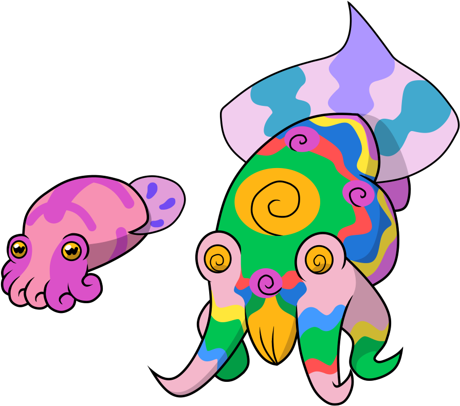 151 Poison Fakemon - Cuttlefish Fakemon (904x799)