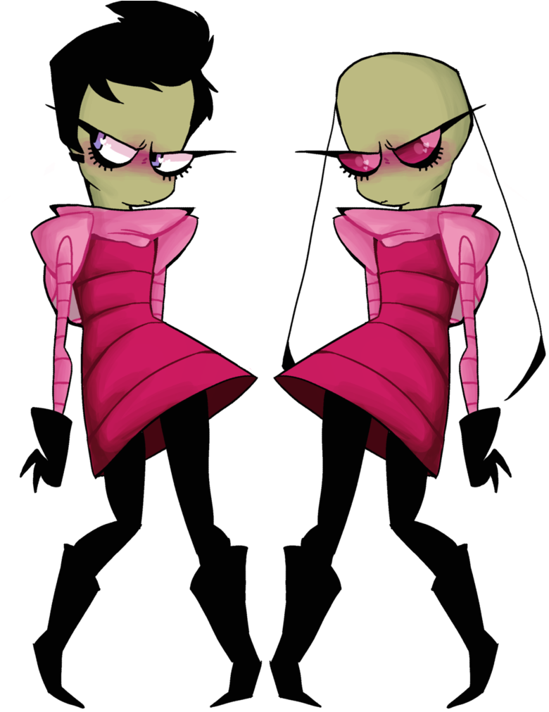 Zim By Axiimori - Invader Zim (788x1013)