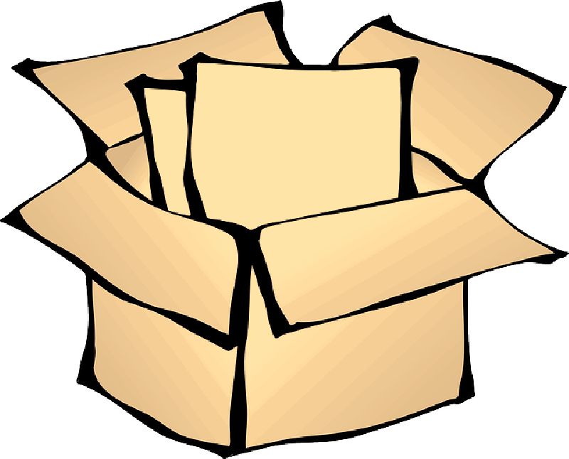 Brown, Box, Paper, Open, Package, Cardboard, Packaging - Package Clip Art (800x646)