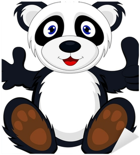Momma Panda Bear And Baby Decal Sticker - Thumb (400x400)