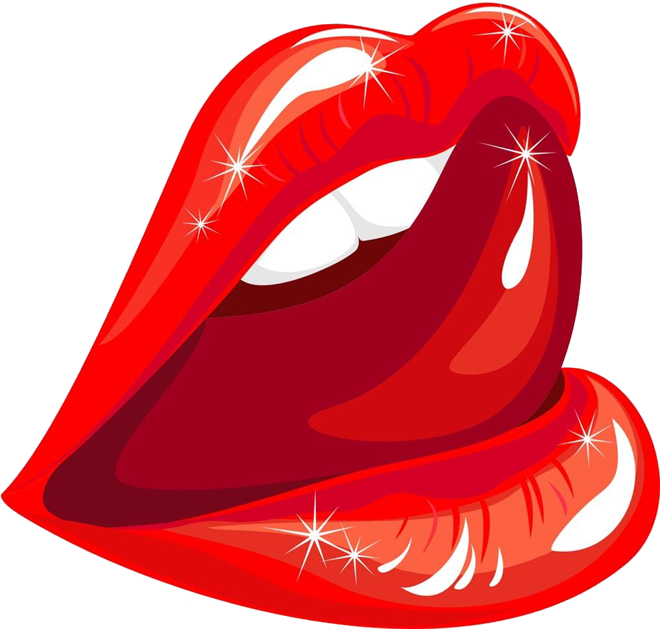 Lip Mouth Licking Illustration - Sexy Licking (1168x920)