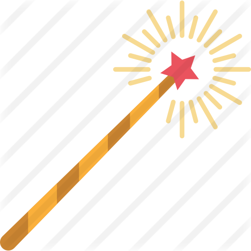 Magic Wand - Transparent Fairy Wand (512x512)