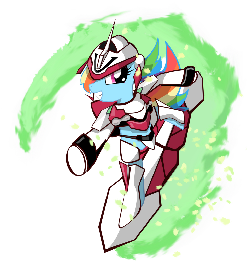 Rorycon, Eureka Seven, Mecha, Nirvash, Ponified, Safe, - Cartoon (967x1024)