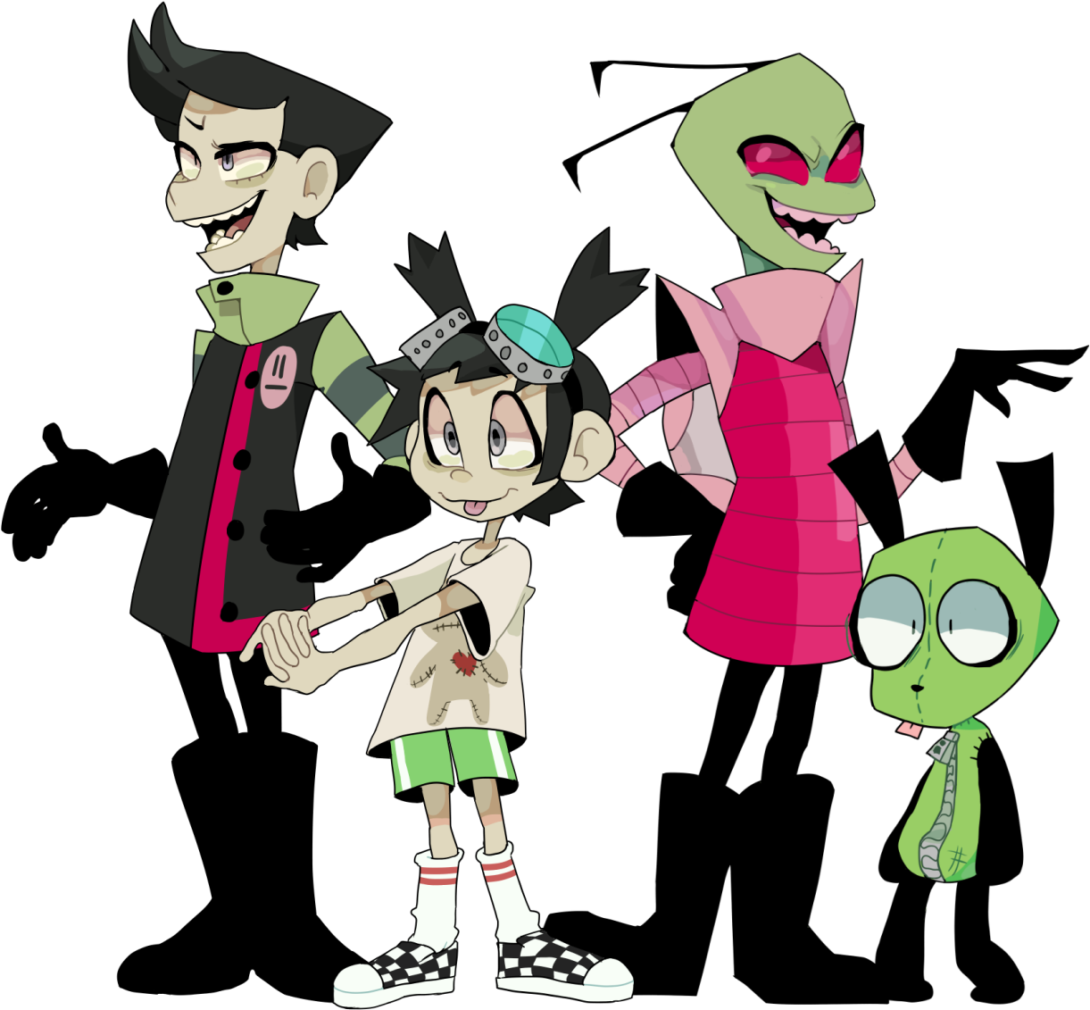 Find This Pin And More On Invader By Nessagreeley - Invader Zim Gir Human (1280x1156)