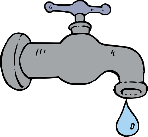 Fawcet Clipart Vector - Save Water Cartoon Png (500x462)