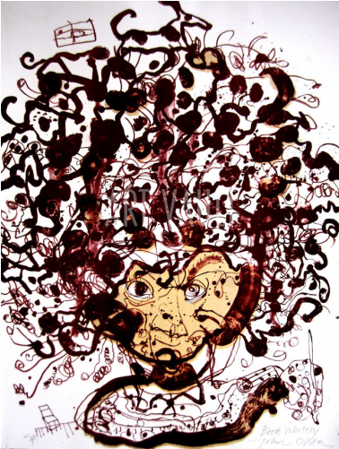 Brett Whitely - Brett Whiteley Self Portrait (500x500)