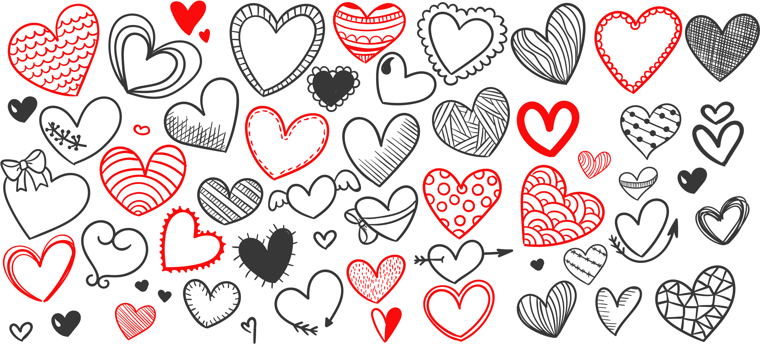 Mug Art Drawing Printmaking Sublimation - Love 3d Pattern Vector (2528x1182)