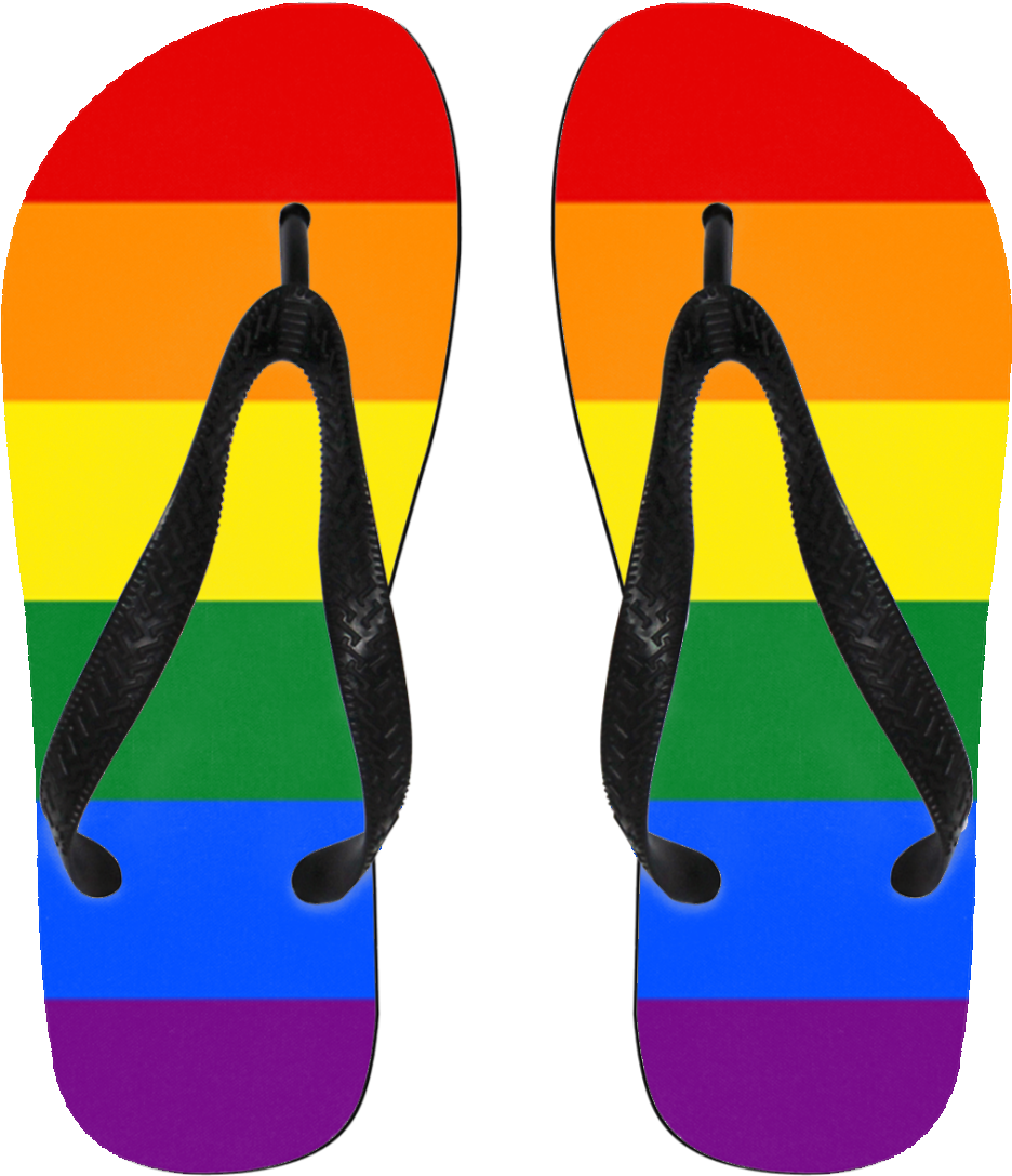 Rainbow Pride Flip Flops - Do Skin. Flip Flops (1155x1155)