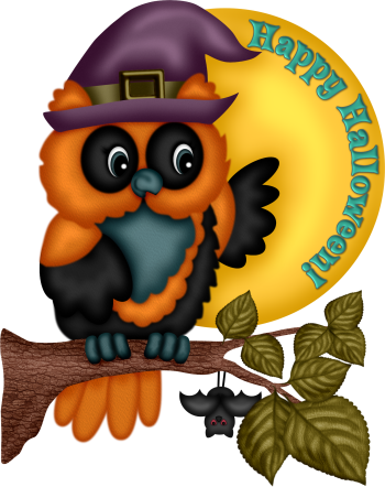 Explore Owls, Clip Art, And More - Halloween (350x442)