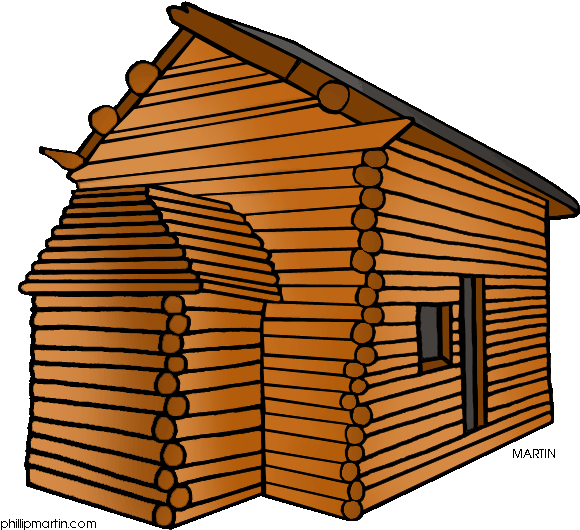 Old House Clipart - Pioneer Village Clipart (648x566)