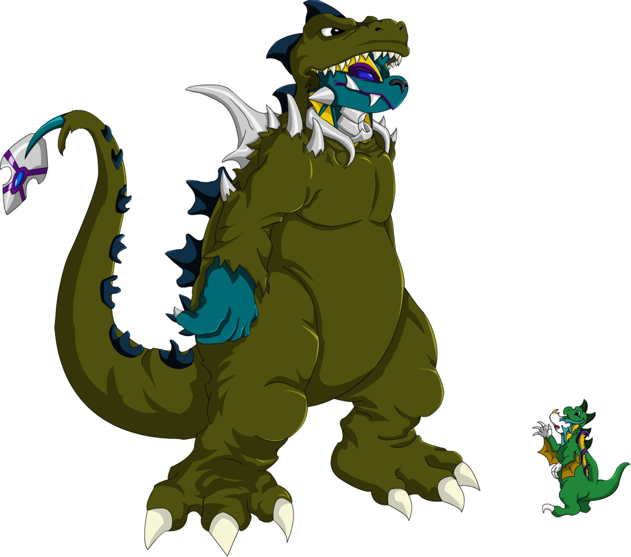 El Monstruo De Los Monstruos De Dibujo De Hanna-barbera - Godzilla Monster Of Monsters (1280x1129)