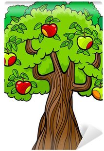 Fotomural Manzana De Dibujos Animados Árbol • Pixers® - Garden Of Eden Clipart (400x400)