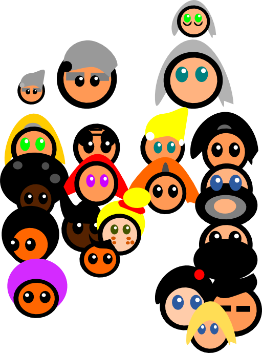 Colorido Dibujo De Un Árbol De Familia Multicultural - Gambar Simbol Keluarga Besar (530x750)
