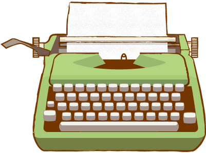 Typewriter Clipart Transparent - Typewriter Clipart Transparent (400x400)