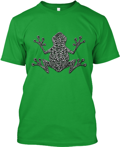 Frog, Toad, Amphibian, Metallic, Metal, Neon, Stained - Kod Shirt (480x571)