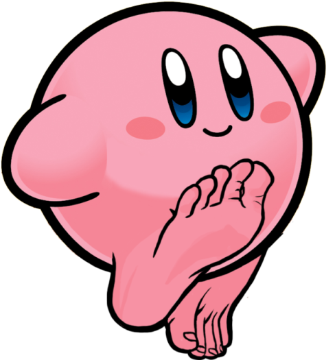 Everyday I Stray Further From God's Light - Kirby Feet (500x532)