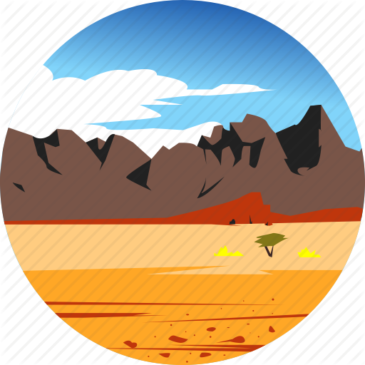 Jungle Scenic Landscape - Desert Icon (512x512)