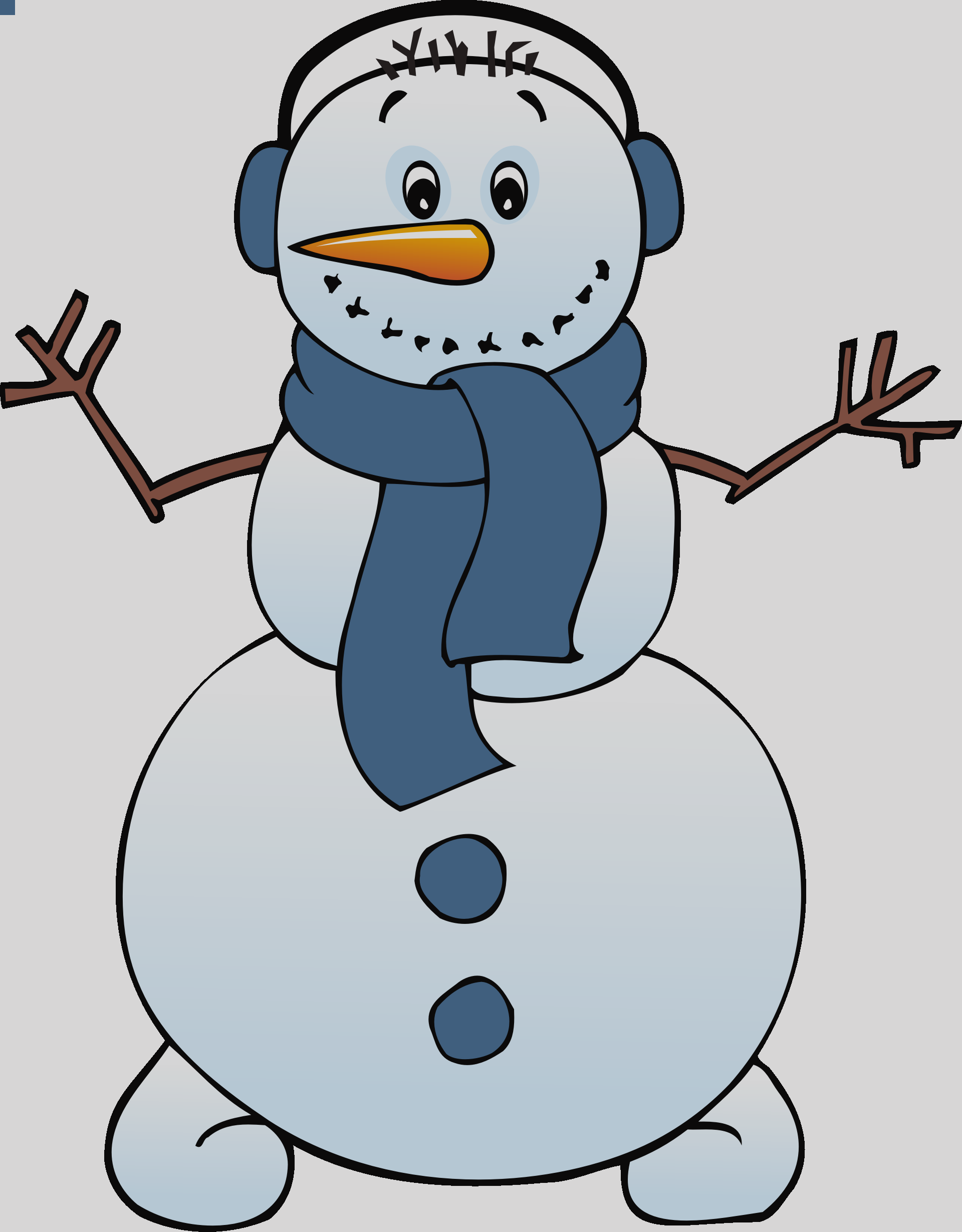 Snowflake Clipart Transparent Background Clipart Free - Snowman Free Clip Art (1920x2459)