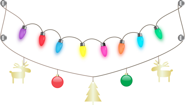 Free Lit Light Bulb Transparent - Christmas Day (640x365)