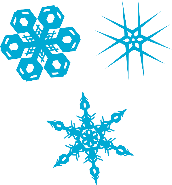 Copos De Nieve Vector Png (597x640) Png Clipart Download