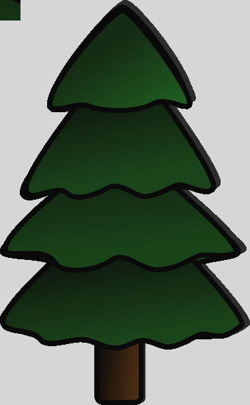Clip Art Pine Tree Cute Pine Tree Clipart - Spruce Tree Clip Art (366x592)