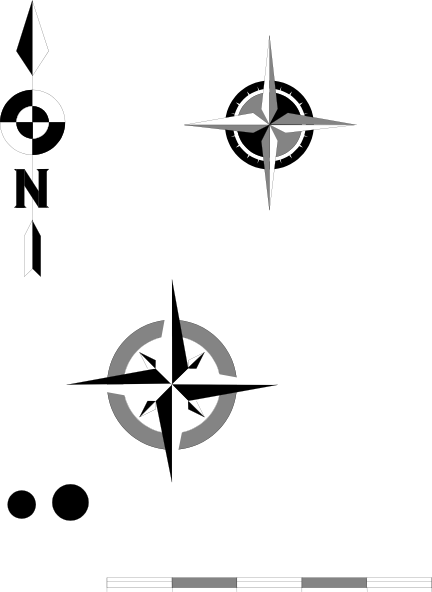 Free Vector Compass Clip Art - North Arrow Clip Art (432x592)