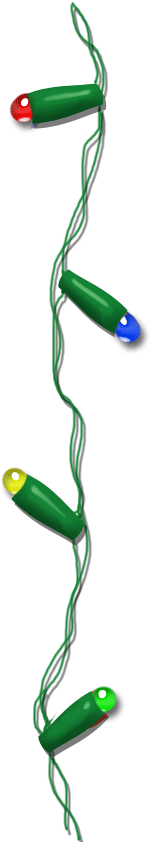 Blinking Christmas Light Border Html - Christmas Lights Slow Transparent Gif (196x864)