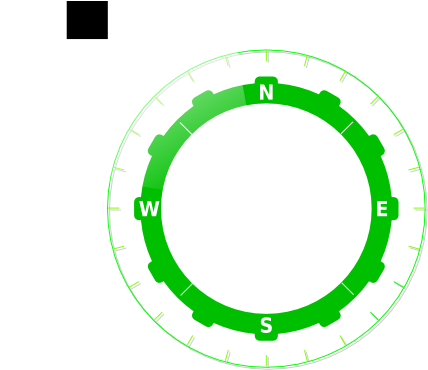 This Free Clip Arts Design Of Green Compass - Modern Compass (600x435)