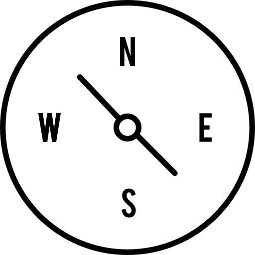 Compass With Cardinal Points Free Icon - Cardinal Points Logo (512x512)