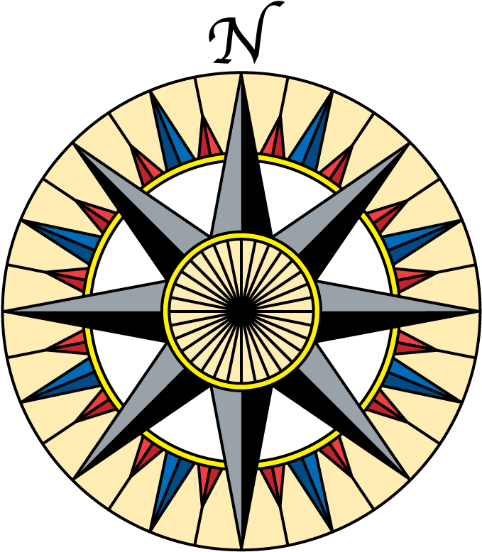 Compass Rose - Small Compass Tattoo Design (800x800)