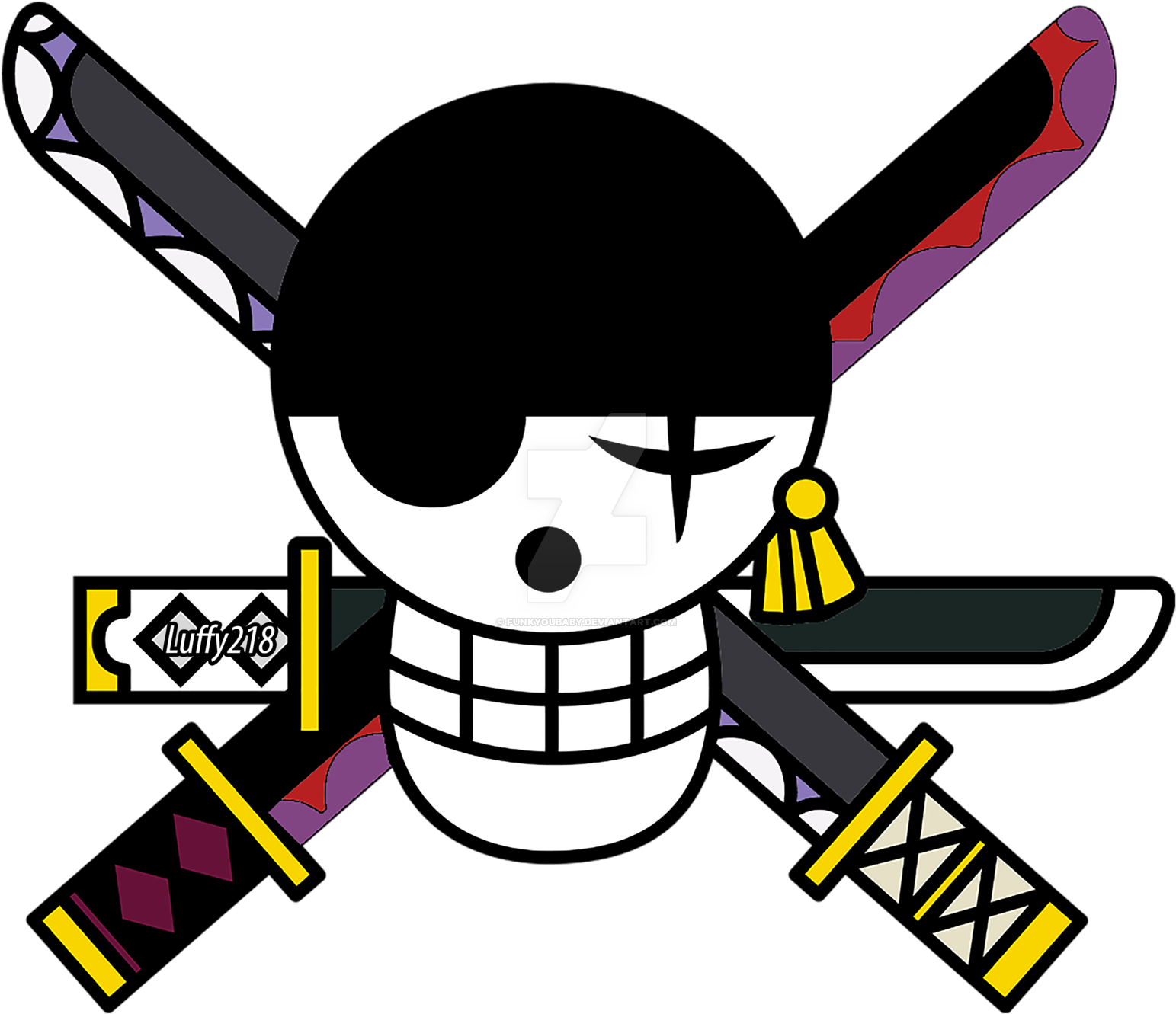 Zoro Jolly Roger By Funkyoubaby Zoro Jolly Roger By - Roronoa Zoro Jolly Roger (1600x1600)