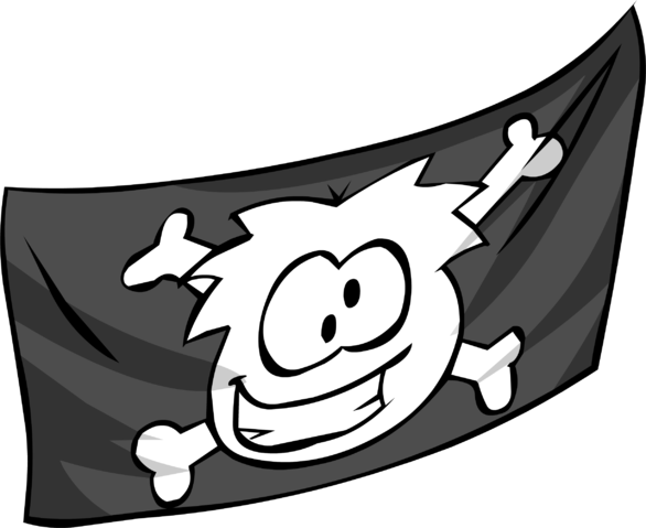 Jolly Roger Flag Sprite 001 - Pirate (586x479)